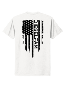 Distressed Flag T Shirt