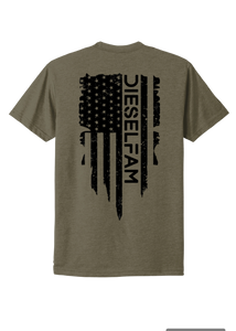 Distressed Flag T Shirt